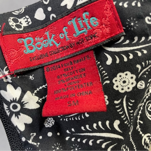 Hot Topic Book of Life Printed Punk Grunge Pin Up Halter Swing Dress - Picture 8 of 10
